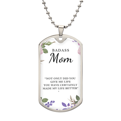 BADASS MOM DOGTAG