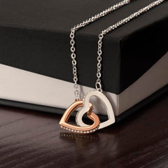 Interlocking heart necklace