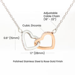 Interlocking heart necklace