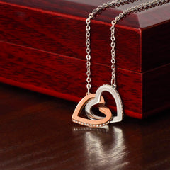 Interlocking heart necklace