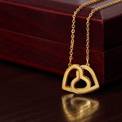 Interlocking heart necklace