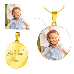 Engraving Circle Necklace