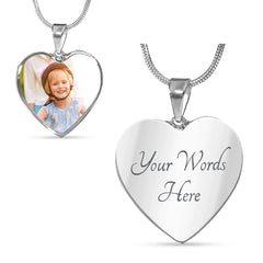 Engraving Heart Necklace