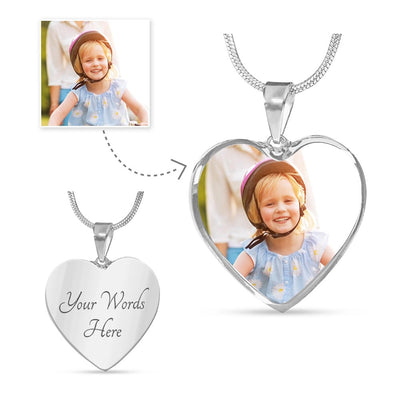 Engraving Heart Necklace