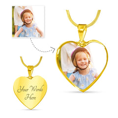 Engraving Heart Necklace
